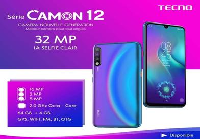 Téléphonie : le Camon 12 de TECNO Mobile est disponible dans toutes les boutiques TECNO à un prix et une garantie hors concurrence...