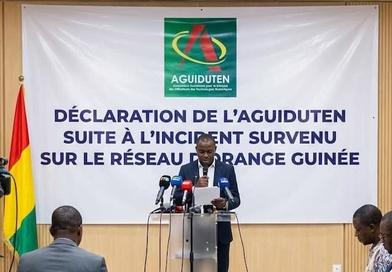 DÉCLARATION DE L’AGUIDUTEN RELATIVE À L’INCIDENT SURVENU SUR LE RÉSEAU ORANGE GUINÉE....