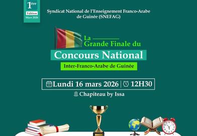 L’Excellence Franco-Arabe à l’Honneur : Grande Finale de la 1ère Édition du Concours National en Guinée (Communiqué de presse)...