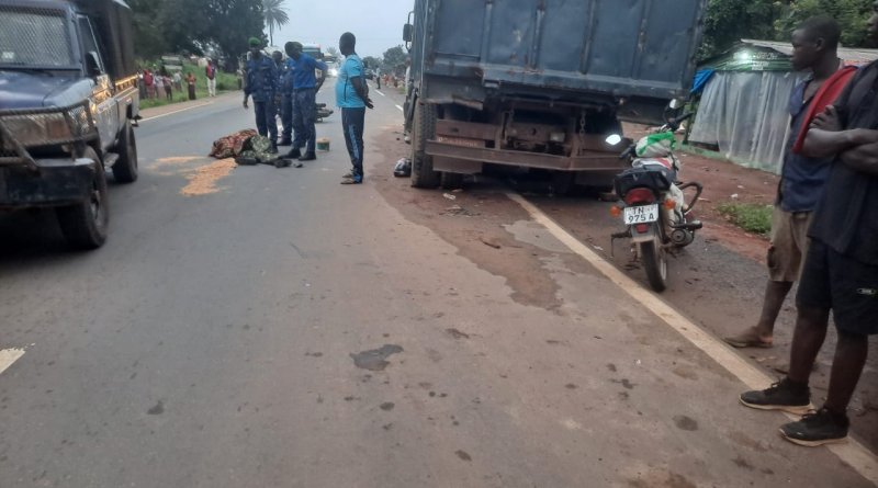 Kindia : un gendarme tué dans un accident à Foulaya Kindia : un gendarme tué dans un accident à Foulaya