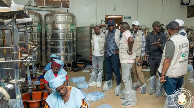 Eau minérale : les unités de production passées au crible à Matoto