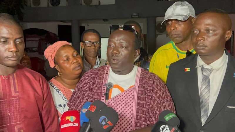 Aboubacar Diesto Camara, porte-parole de la plateforme syndicale.