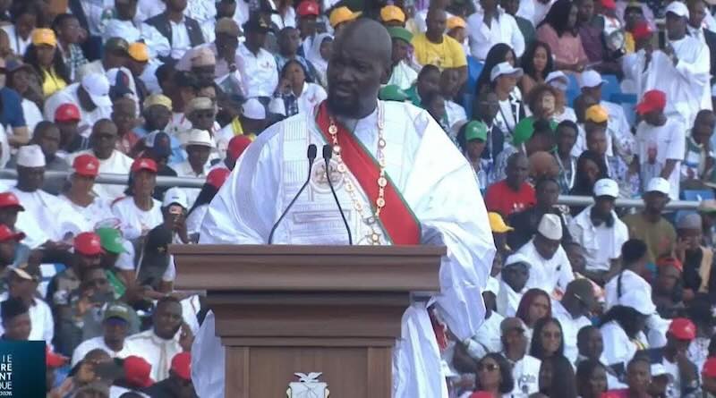 prestation de serment de Mamadi Doumbouya, premier Président de la Cinquième République