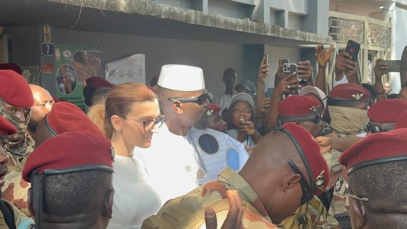 Doumboua et son épouse