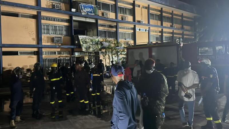 Conakry : Incendie au ministère de la Sécurité