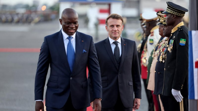 Emmanuel Macron au Gabon